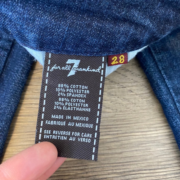 7 For All Mankind Jeans A Pocket Bootleg size 28 - Picture 3 of 16